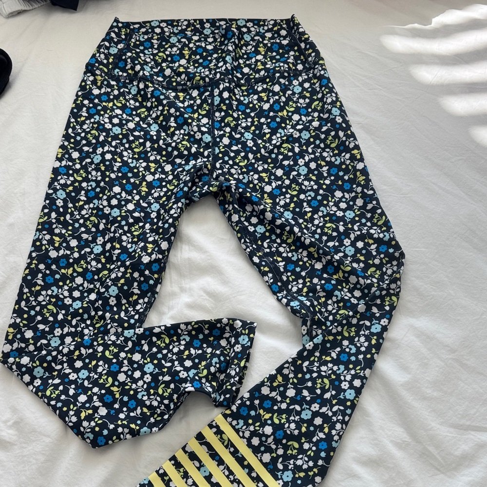 Addison Bay Black Floral Leggings